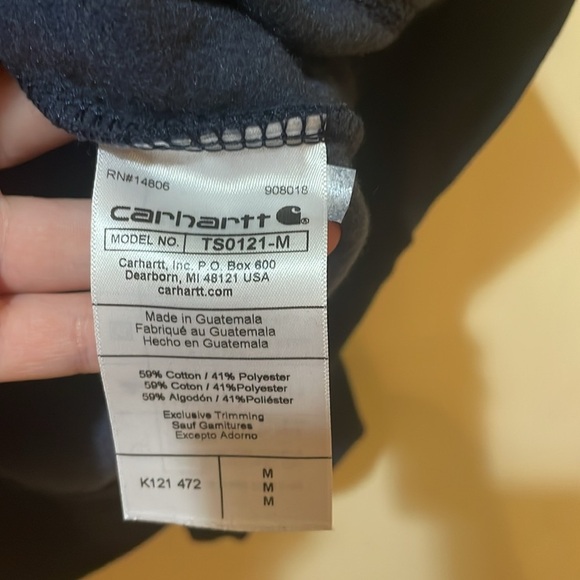 Men’s Carhartt K121 Loose Fit Midweight Hooded Sweatshirt Hoodie - Picture 5 of 6